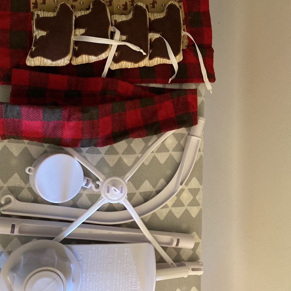 Buffalo plaid bear crib mobile - Picture 4 of 4
